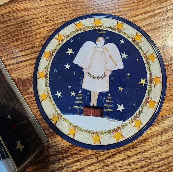 Set of 2 Vintage Department 56 Tins Once Upon a Starry Night - Picture 6 of 15